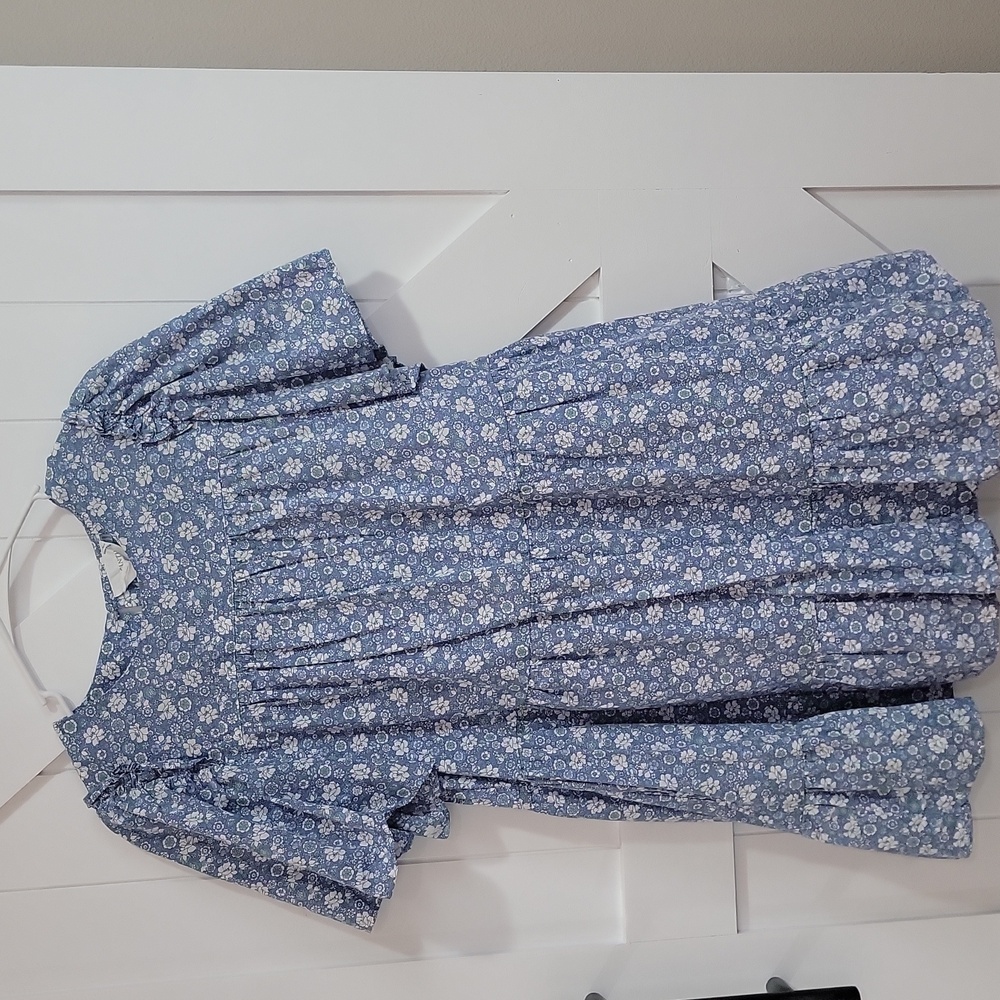 Hyacinth House Tuckernuck Romi Blue Floral Dress M - Picture 3 of 6